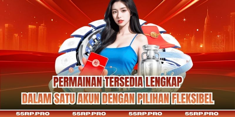 Permainan tersedia lengkap dalam satu akun dengan pilihan fleksibel